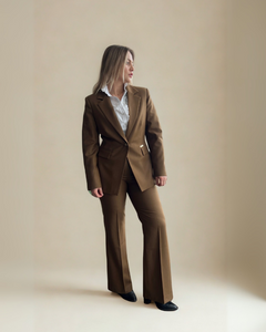 Traje mujer sastre conjunto lana