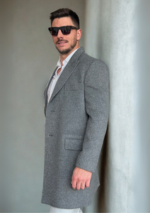 Abrigo hombre gris